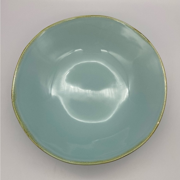 Maioliche Jessica Turquoise Soup Pasta Bowl 9in - Picture 1 of 10